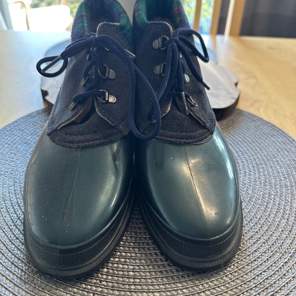 Baffin Rain Ankle Boots with Suede and Flannel Accents - Picture 3 of 5
